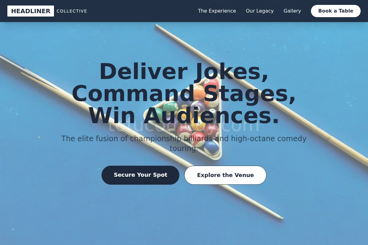 Comedy-tour Billiards