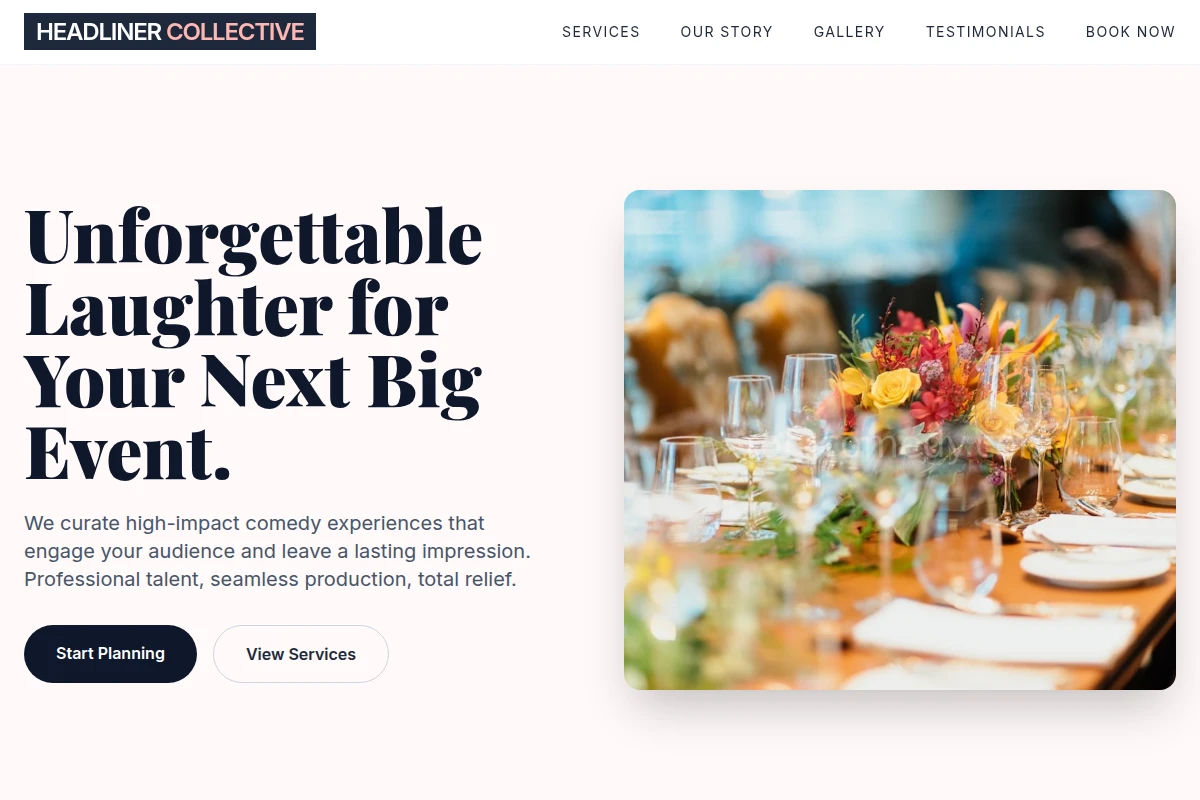 Comedy-night Event Planning