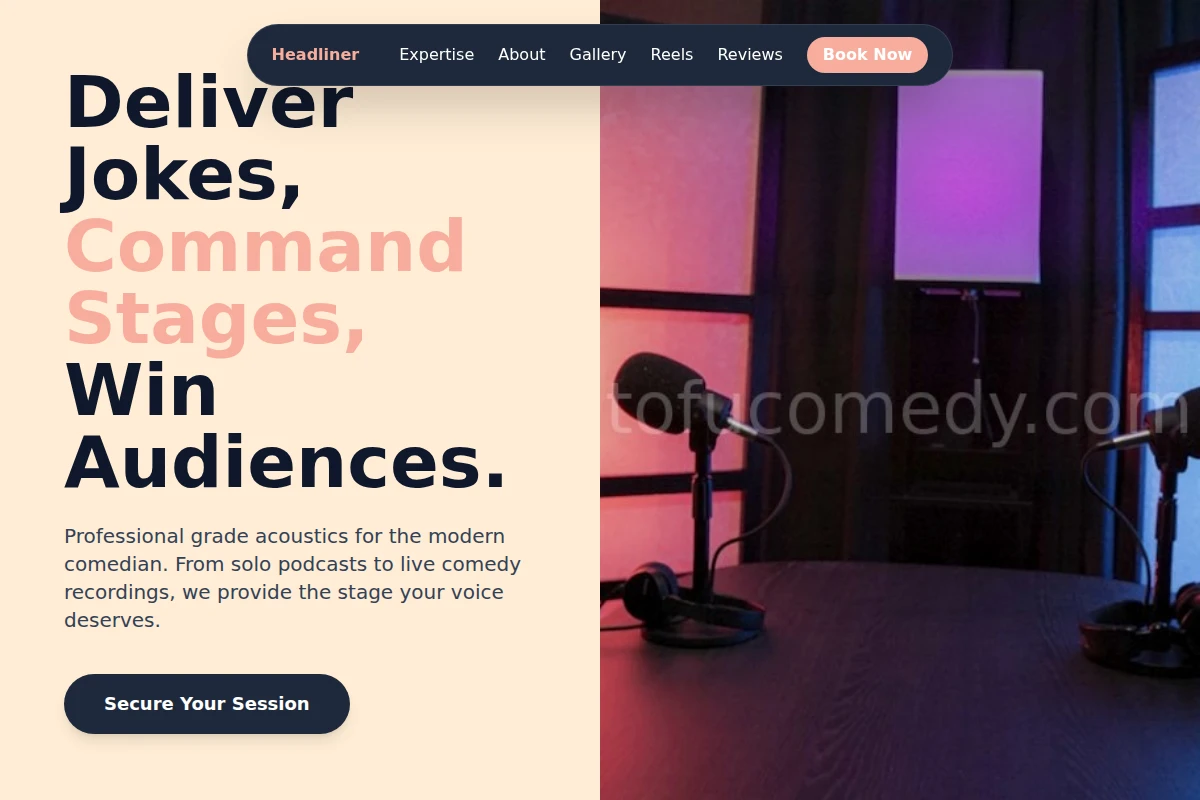 Comedy-night Podcast Studio