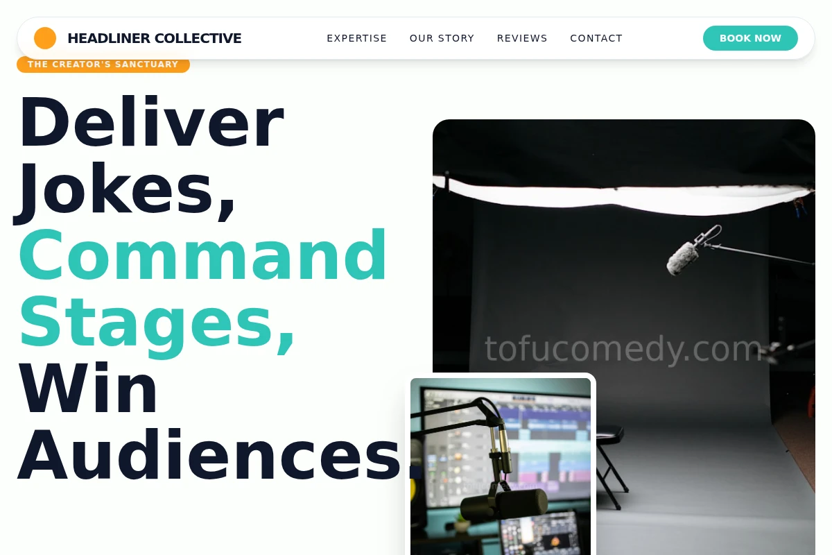 Laugh-track Podcast Studio